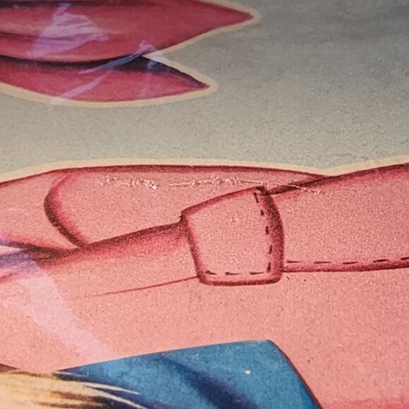 Pelican Blanc Blonde Hair Girl Paper Doll w/Blue Head Scarf Vintage NOS Sealed - Picture 3 of 11